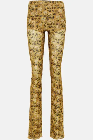 KNWLS Floral flared jersey leggings