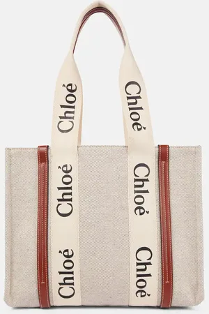 Chloé ChloÃ© Woody Medium canvas tote