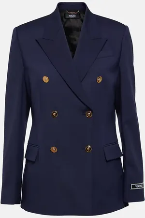VERSACE Medusa double-breasted wool blazer