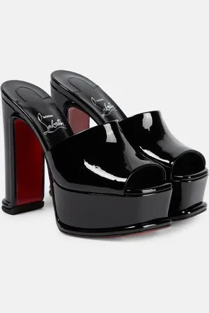 Christian Louboutin Amali patent leather platform mules