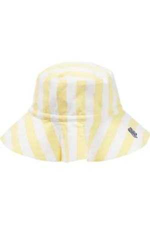 Vilebrequin Embroidered striped cotton sun hat