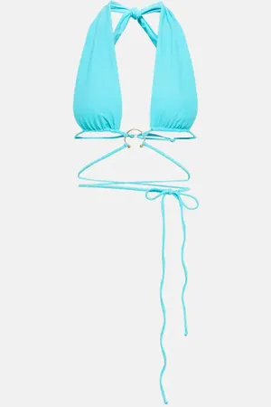 SAME Pierced wrap bikini top