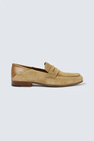 Manolo Blahnik Plymouth suede penny loafers