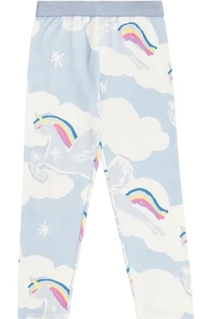 Stella McCartney Printed cotton-blend leggings