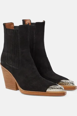 PARIS TEXAS Dallas embellished suede ankle boots