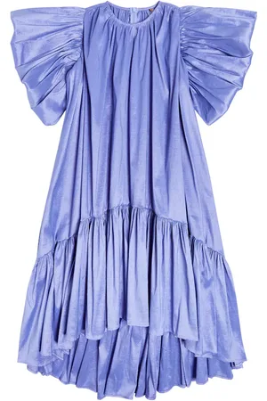 CAROLINE BOSMANS Ruffled tafta dress