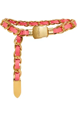 Balmain B-Pilot chain and leather belt