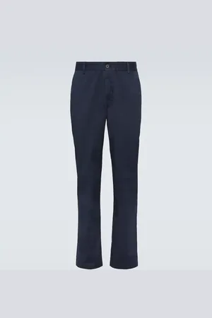 Sunspel Slim cotton-blend twill chinos