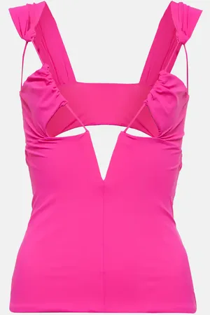 Nensi Dojaka Cutout jersey top
