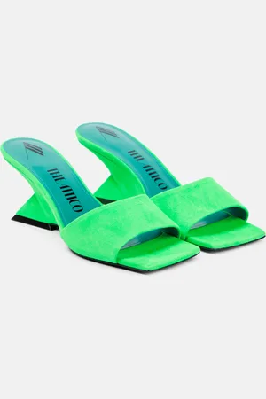 The Attico Cheope suede leather mules