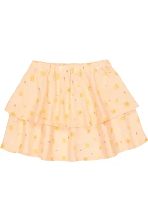 The New Society Limoncello floral cotton skirt
