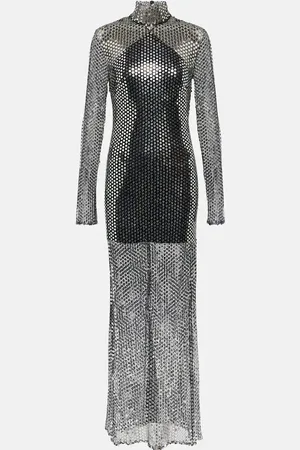 ‎Taller Marmo‎ Tina semi-sheer sequined maxi dress