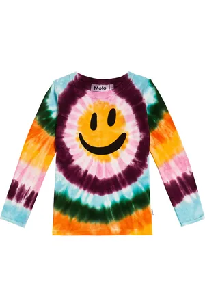 Molo Reeta printed tie-dye cotton top