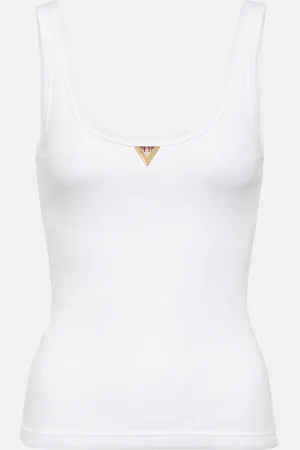 VALENTINO VGold cotton-blend tank top