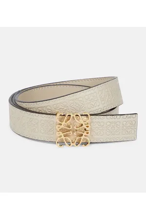 Loewe Repeat Anagram embossed leather belt
