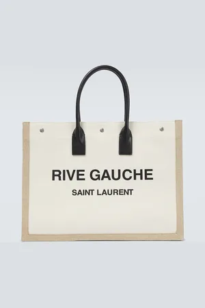 Saint Laurent Rive Gauche canvas tote bag