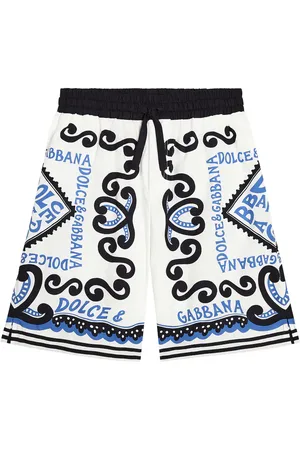 Dolce & Gabbana Logo printed cotton Bermuda shorts