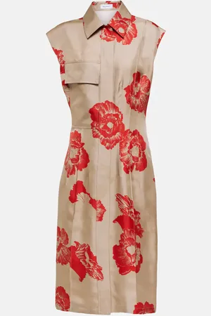 Salvatore Ferragamo Floral silk midi dress