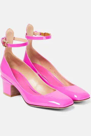 VALENTINO GARAVANI Tan-Go patent leather pumps