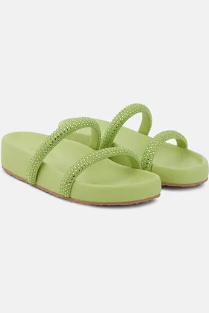 Gianvito Rossi Croisette embellished leather sandals