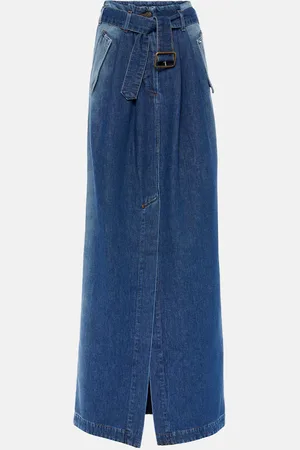 DRIES VAN NOTEN Savannas high-rise denim maxi skirt