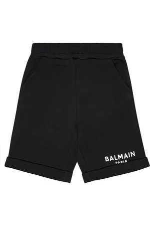Balmain Logo cotton shorts