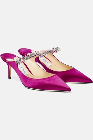 Jimmy Choo Bing 65 embellished satin mules