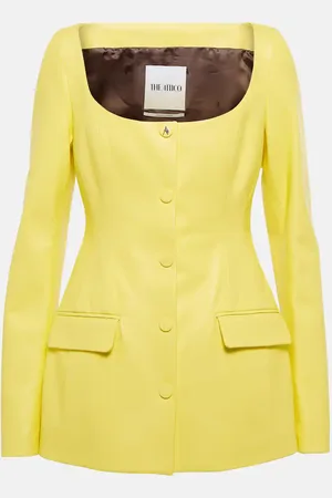 The Attico Marie leather blazer