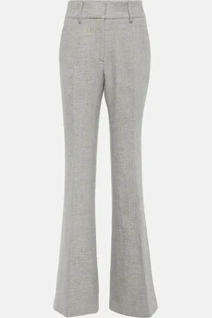 GABRIELA HEARST Rhein high-rise linen and cashmere flared pants