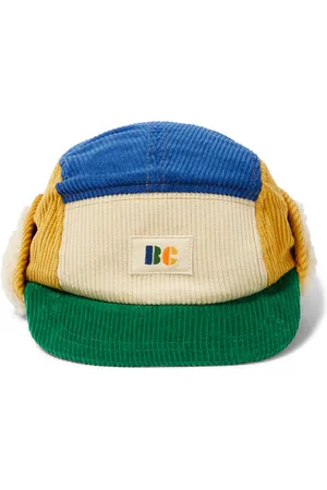 Bobo Choses Faux shearling-trimmed corduroy hat
