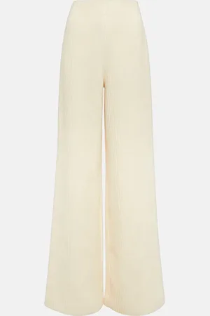 Loro Piana Wool and cotton corduroy wide-leg pants