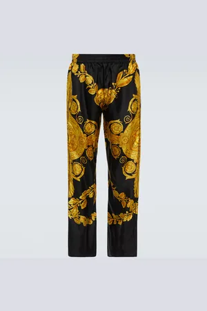 VERSACE Barocco silk twill pajama bottoms