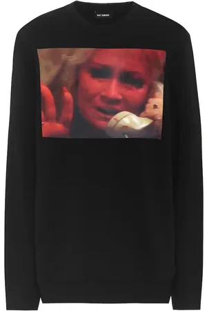 RAF SIMONS Printed cotton sweatshirt