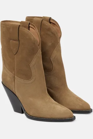 Isabel Marant Leyane suede mid-calf cowboy boots
