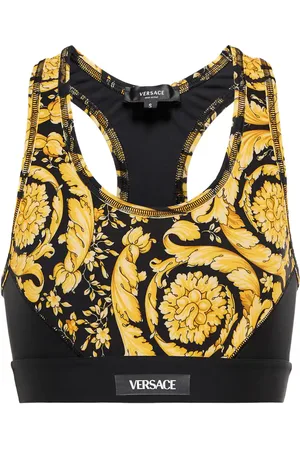 VERSACE Barocco printed racerback sports bra