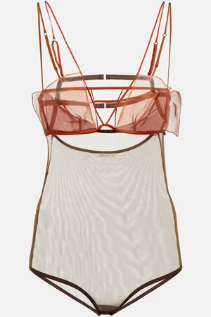 Nensi Dojaka Cutout tulle bodysuit