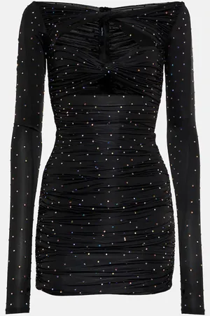 ALEX PERRY Embellished cutout minidress