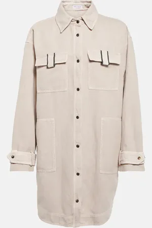 Brunello Cucinelli Cotton and linen overshirt