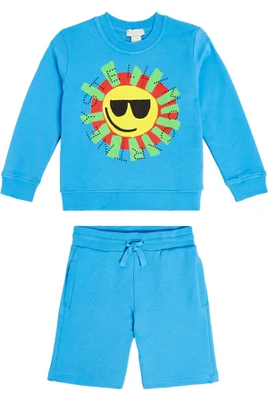 Stella McCartney Printed cotton sweatshirt and shorts set