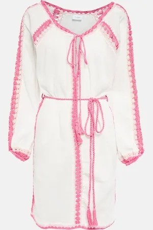 ANNA KOSTUROVA Open-knit cotton beach cover-up