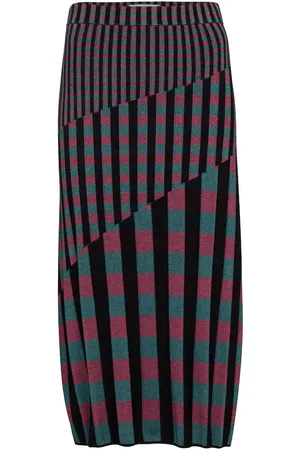 Diane von Furstenberg Rosa ribbed-knit midi skirt