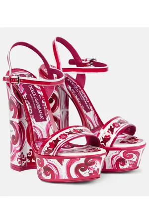 Dolce&Gabbana Floral wedge sandals for Women - Prints in UAE