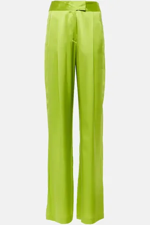 The Sei High-rise silk satin wide-leg pants