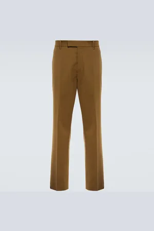 The Row Elijah straight cotton and silk pants