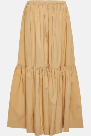 Ganni Cotton poplin maxi skirt
