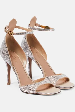 VALENTINO GARAVANI VLogo embellished leather sandals