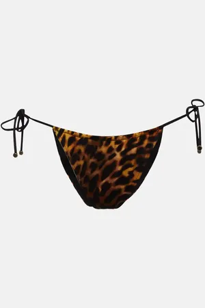 Stella McCartney Printed high-rise bikini bottoms