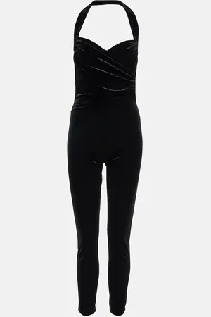 Norma Kamali Cayla velvet catsuit