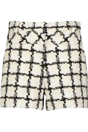 Diane von Furstenberg Gramercy high-rise bouclÃ© shorts