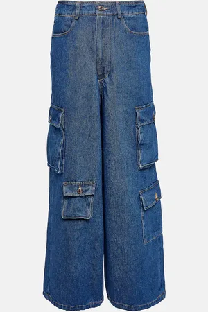 The Frankie Shop Hailey high-rise denim cargo pants